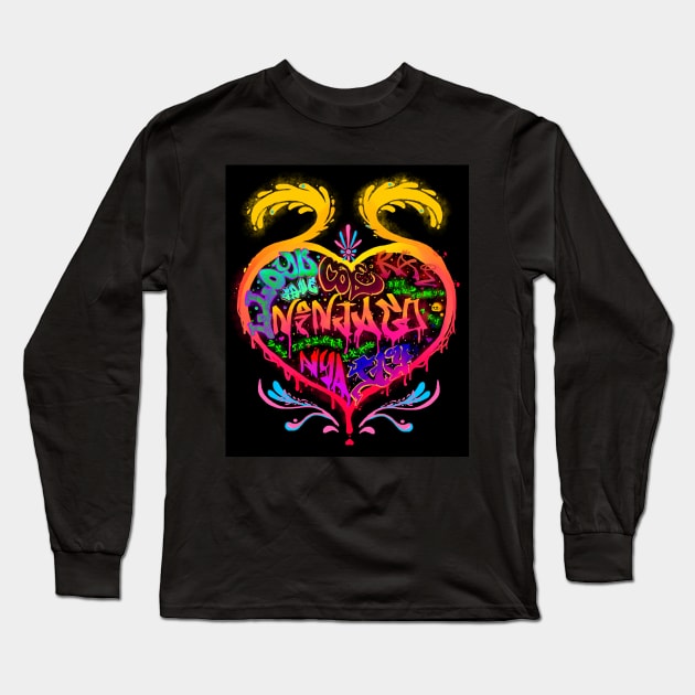 Ninjago Grafitti Art Long Sleeve T-Shirt by Owlhana